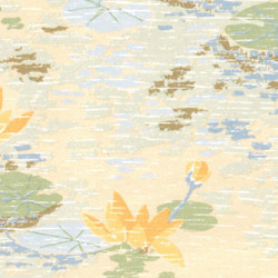 3 pack Wallpaper: Lilly Pads, Yellow/blue