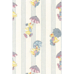 3 pack Wallpaper: Raining Ducks, White