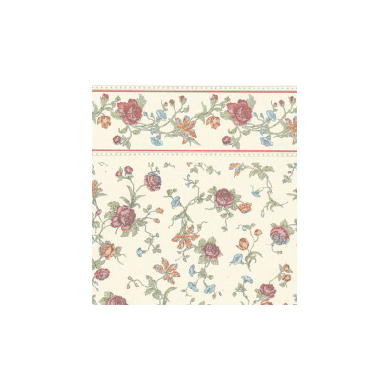 3 pack Wallpaper: Raffina, Cream (rose)
