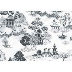 3 pack Wallpaper: China Grove Black
