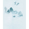 3 pack Wallpaper: China Grove Mural Blue
