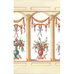 3 pack Wallpaper: French Bouquet, Ecru