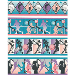 3 pack Wallpaper: Jewel Border