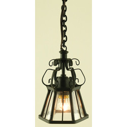 Ornate Hanging Iron Lamp
