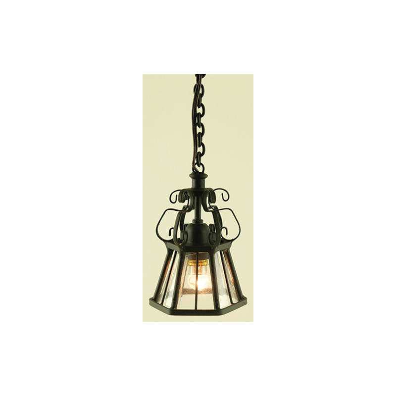 Ornate Hanging Iron Lamp
