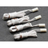 BI-PIN SOCKET, 3/16 W/10IN. LEADS, 4/PK