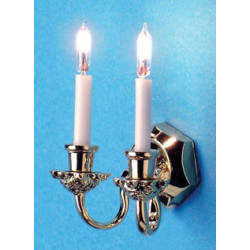 Double Wall Sconce W/Bi-Pin Bu