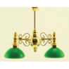 Billiard Chandelier W/Green Sh