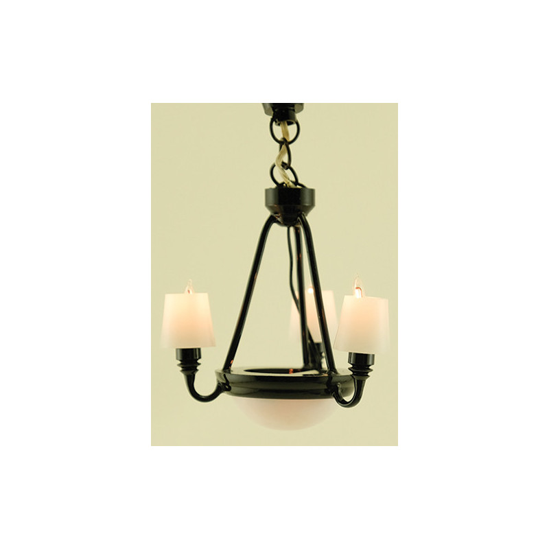 Black Americana Chandelier W/S