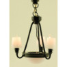 Black Americana Chandelier W/S