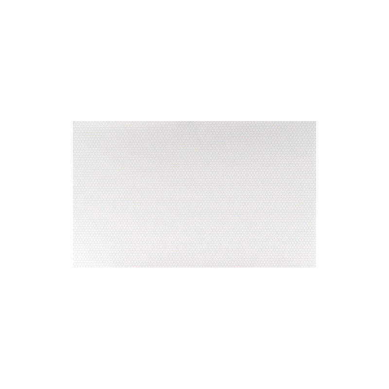 NO WAX FLR: LG HEX, WHITE 10-1/2X16-1/2