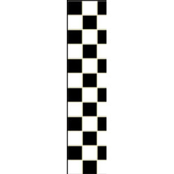 No Wax Flr: Lg Chk-Blk/Wht 10-