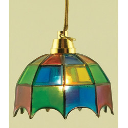 Tiffany Hanging Lamp- Colored
