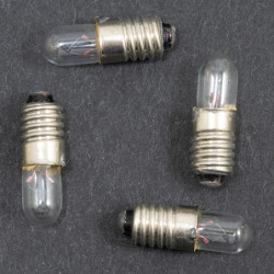 12 V. Rnd Base Bulbs- 4/Pk