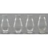 Glass Chimney- Clear- 4/Pk