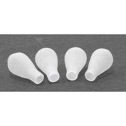 Glass Chimney- Frosted- 4/Pk