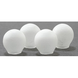 Frosted Glass Globes- 4/Pk