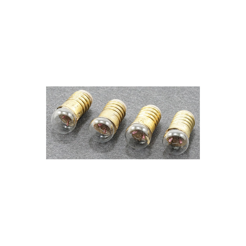 3V Rnd Srew Bulbs- 4/Pk