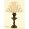 Table Lamp- White Pleated Shad