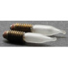 16V Flame Tip Frosted Bulb- 4/