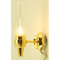Wall Sconce Clear- Gold Base