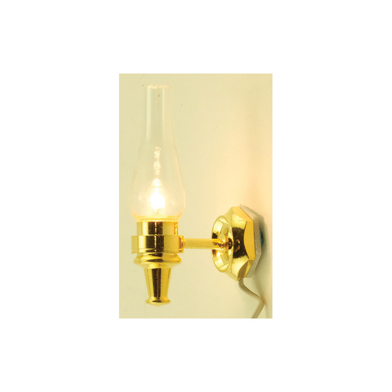 Wall Sconce Clear- Gold Base