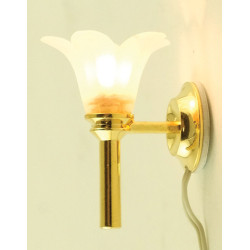 Wall Sconce- Frosted Flower