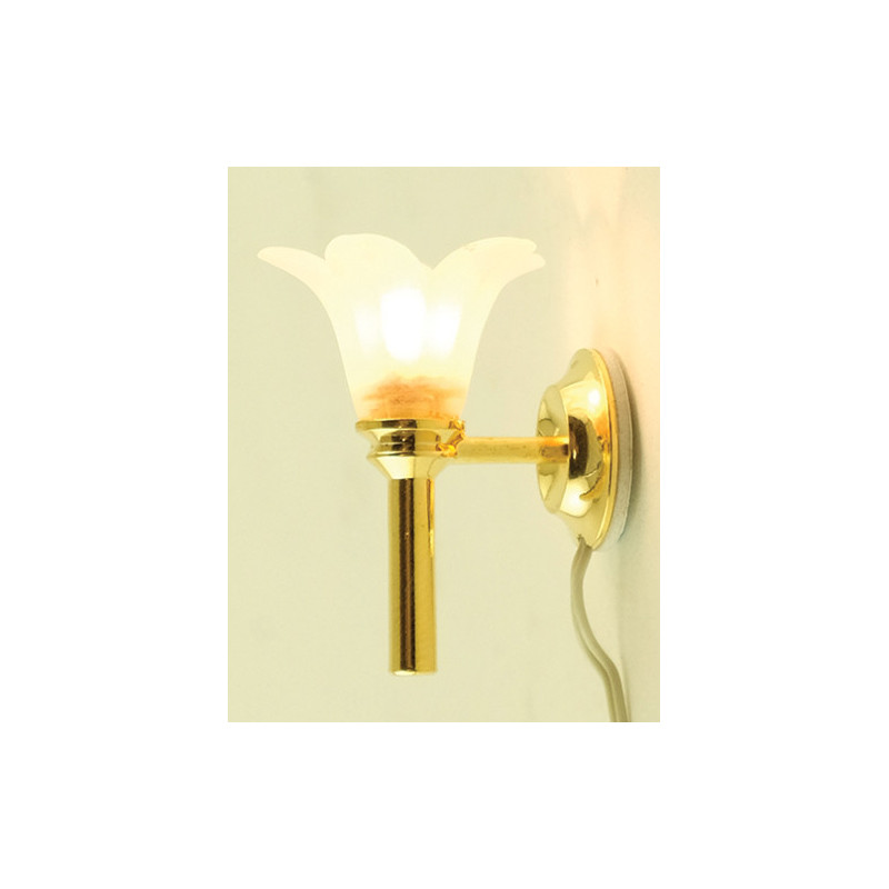 Wall Sconce- Frosted Flower
