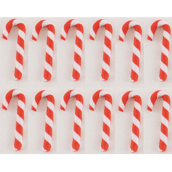 Candy Canes Red-white 12 Pcs.