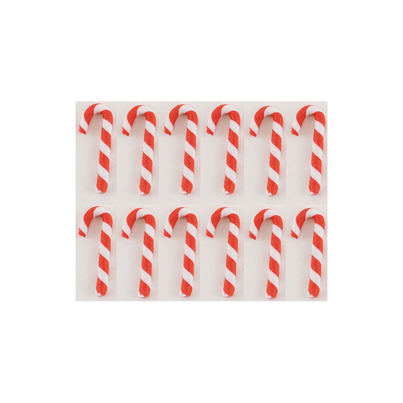 Candy Canes Red-white 12 Pcs.