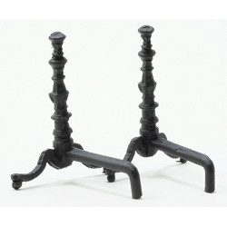 Black Andirons-pair