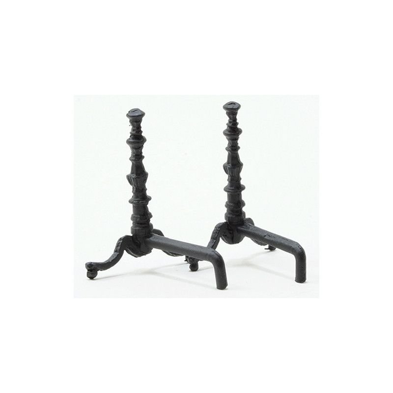 Black Andirons-pair