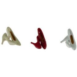 High Heel Shoes Red/white/off White