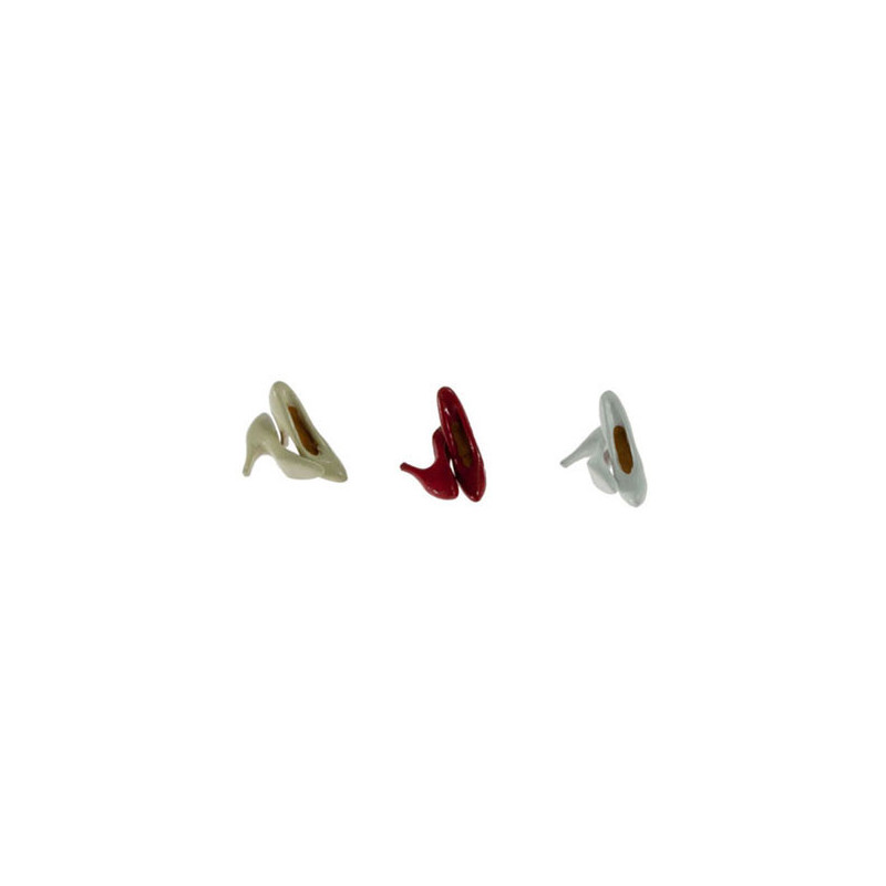 High Heel Shoes Red/white/off White