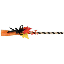 Broom W/fall Decoration