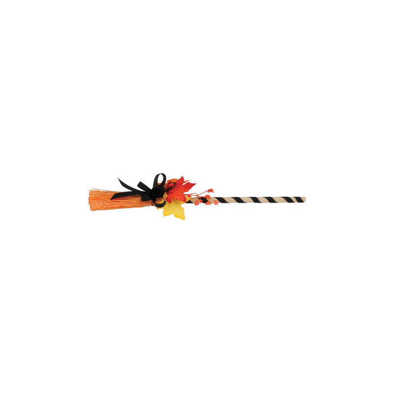 Broom W/fall Decoration