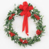 RED/WHITE CHRISTMAS WREATH