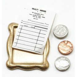 Tray W/receipt& Coins