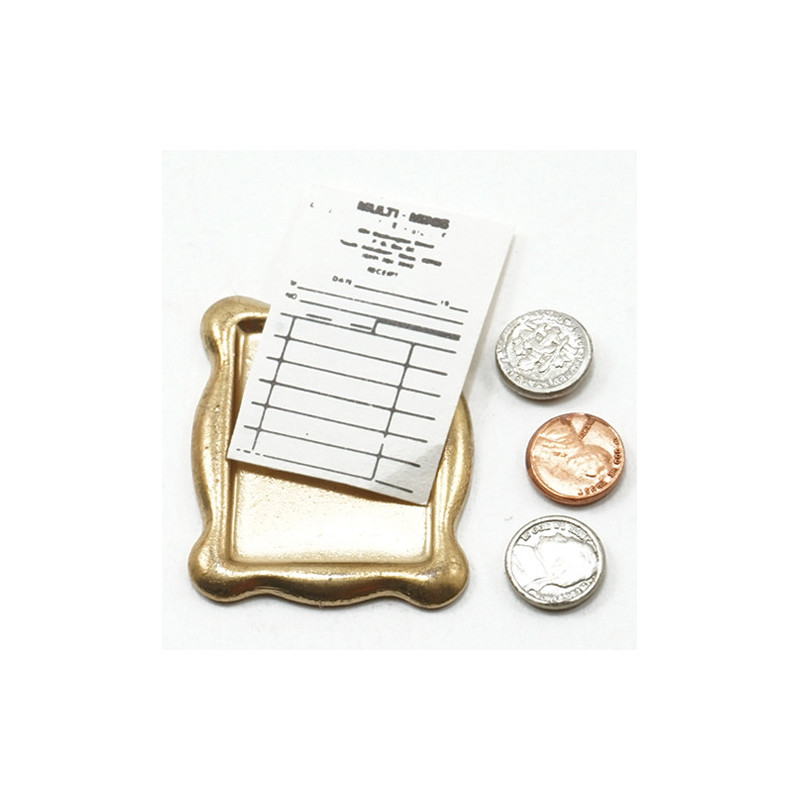 Tray W/receipt& Coins