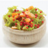 SALAD IN WOOD BOWL