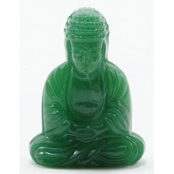 Sitting Buddha-green Plastic