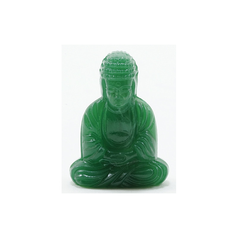 Sitting Buddha-green Plastic