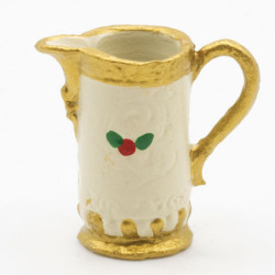 CHRISTMAS PITCHER W/HOLLY