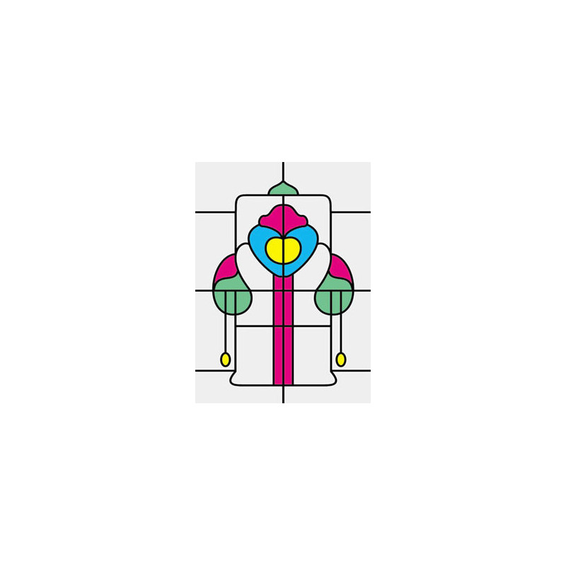 Sim. Stained Glass Fits Cla76018/Hw6018