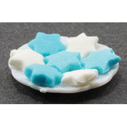 HANUKKAH COOKIES ON PLATE