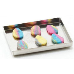 EASTER COOKIES ON BAKING SHEET