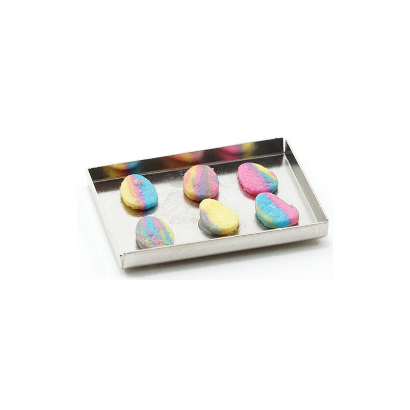 EASTER COOKIES ON BAKING SHEET