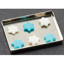 HANUKKAH COOKIES ON BAKING SHEET