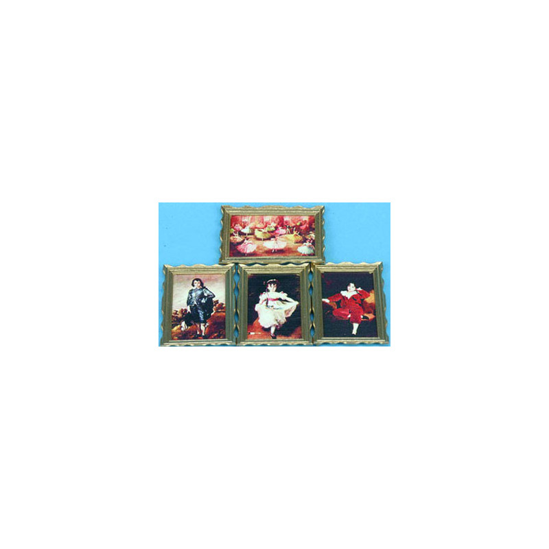 LG FRAMED PICTURES, CLASSIC, 4 PCS