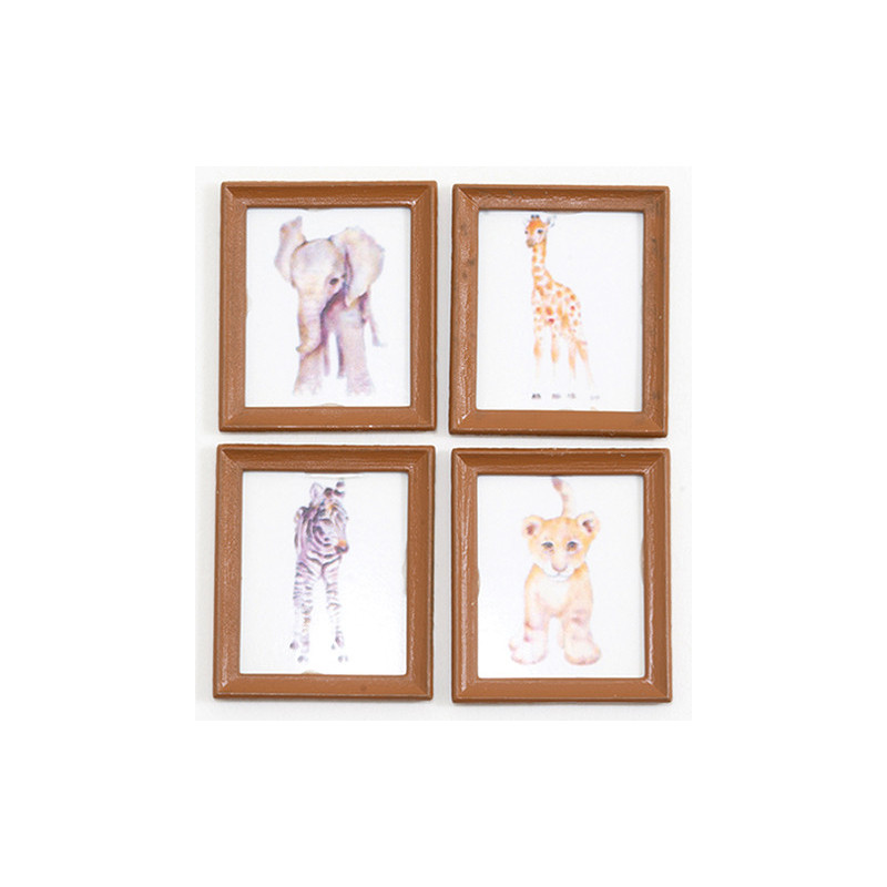 Jungle Animal Prints/set Of 4